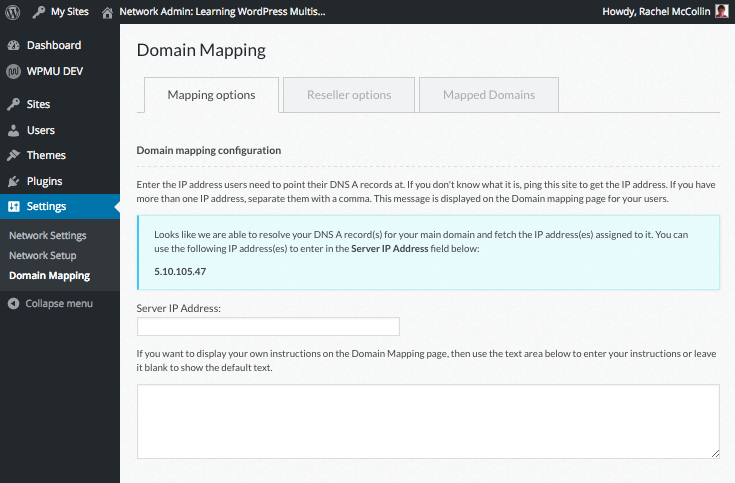 dian making screens with plugin correctly activated