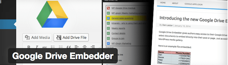 Google Drive Embedder plugin