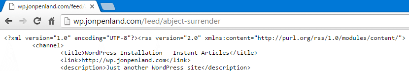 The feed can now be accessed at the new URL