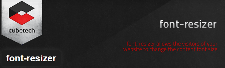 font resizer plugin