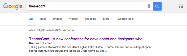 tehmeconf - a google search