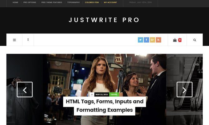 JustWrite Pro theme