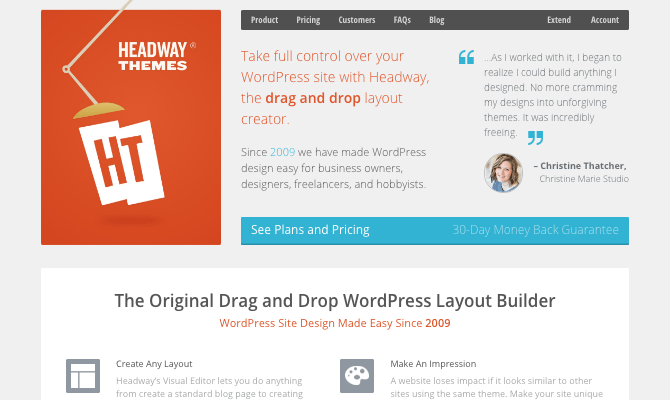Headway themes website