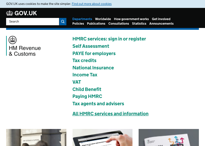HMRC website