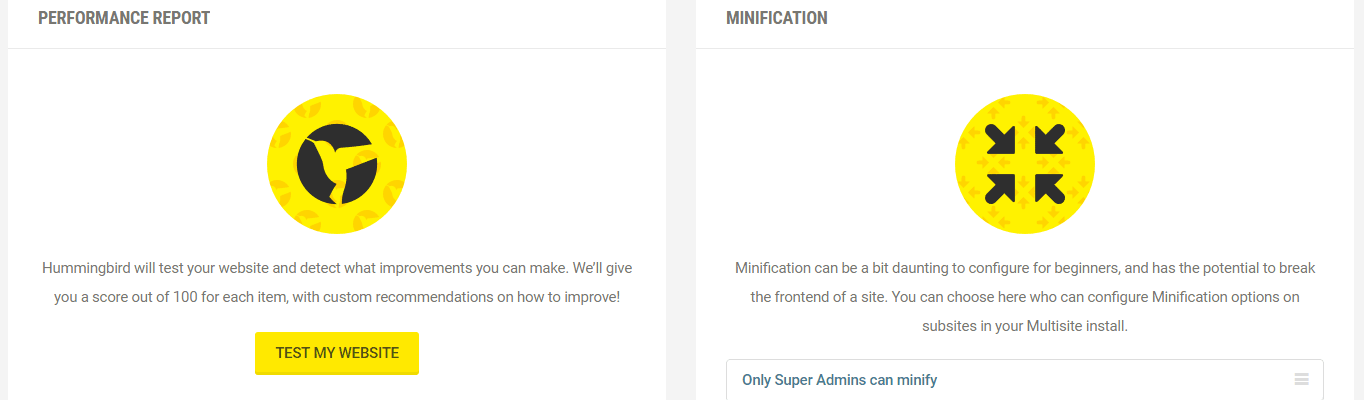 The dashboard page.,