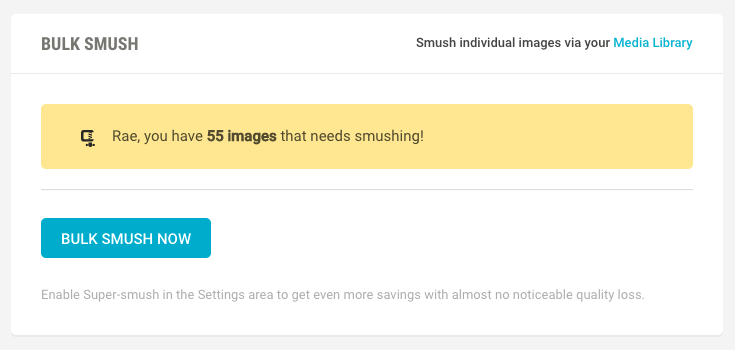 Images need to be smushed!