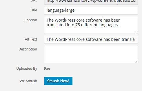 Smush your images one at a time.