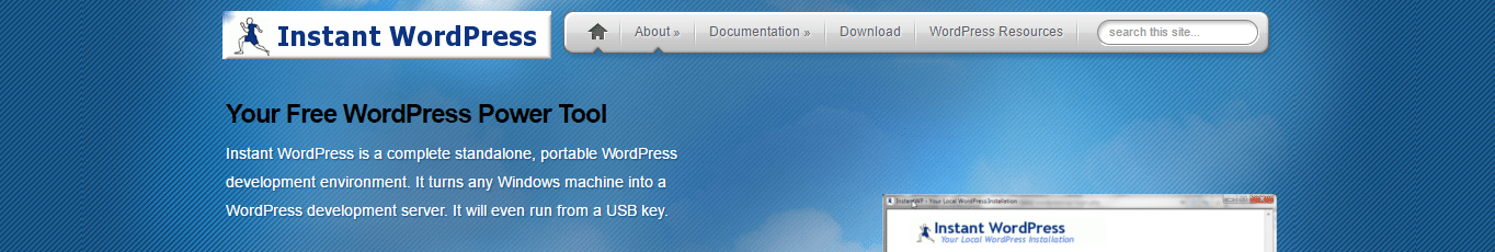 screenshot from instantwp website