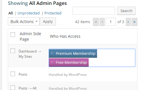Multiple memberships have been selected for a single option.