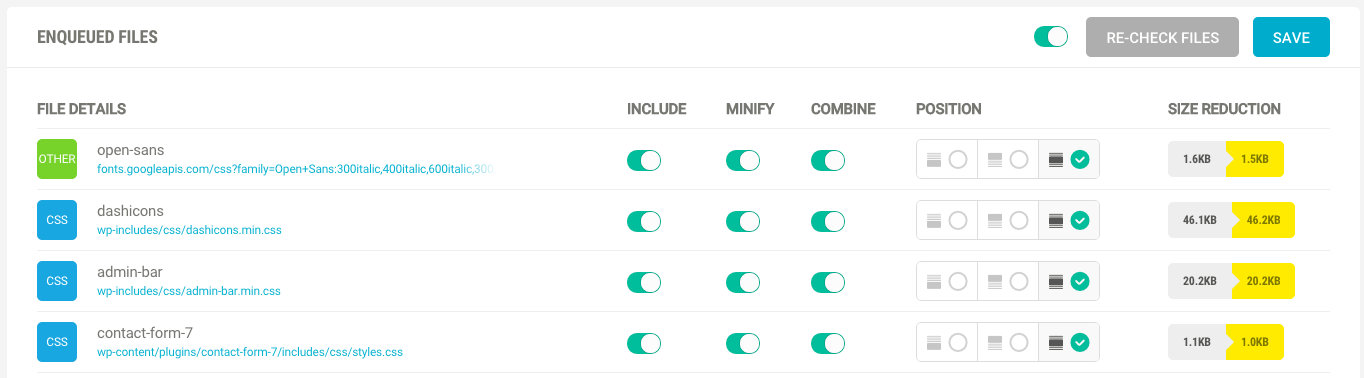 With Hummingbird, you can choose where you would like to position files, either in the header, footer or in the default location in your files.
