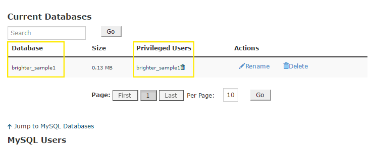 Verify your database name and username in cPanel.