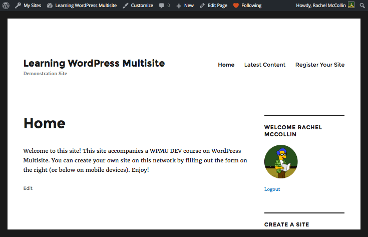Avatar on the front-end of the site
