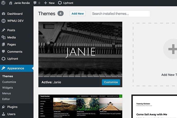 Upload your new theme to any WordPress site.