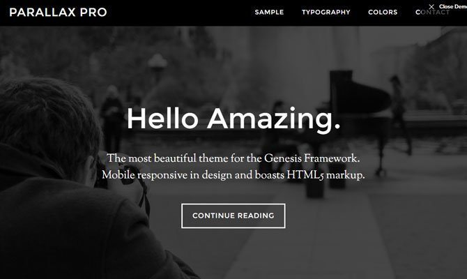Parallax Pro theme