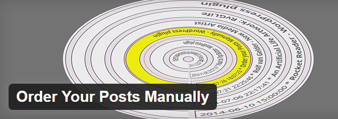 screenshot of order your posts manually plugin from wp.org