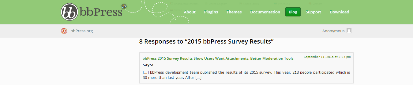 bbpress enables pingbacks