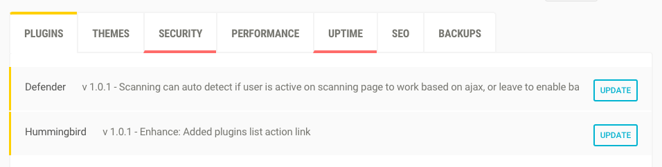 Keep your plugins and themes up-to-date with one-click.