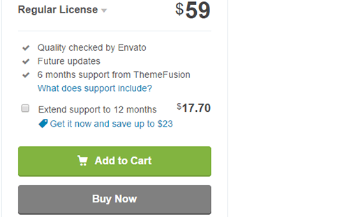 ThemeForest uses a literal checkmark to indicate themes have been quality-checked.