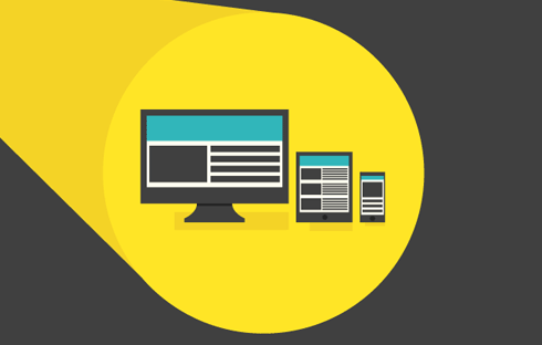 A desktop beside a tablet that's next to a mobile phone.