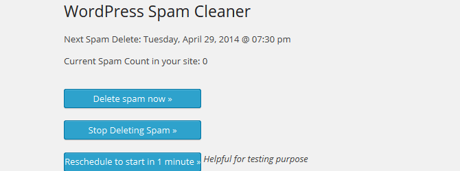 Spam Comments Cleaner plugin