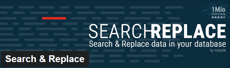 Image of search and replace plugin from wordpress.org