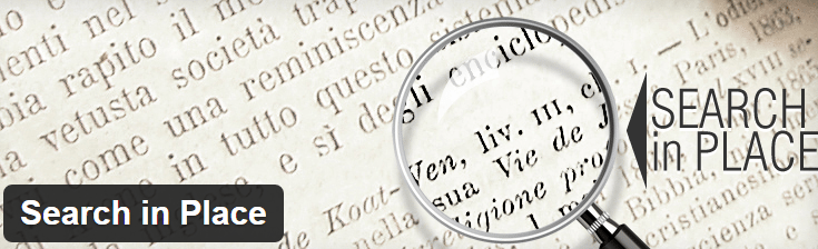 Search in Place image from WordPress.org