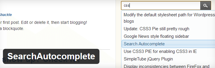 SearchAutocomplete plugin image from wordPress.org