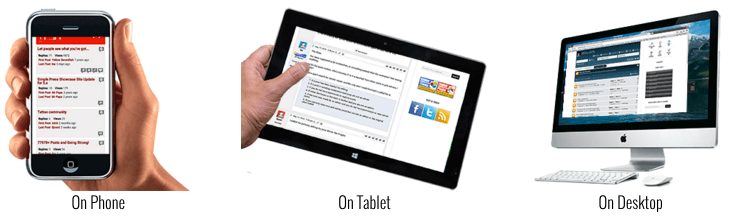Simple:Press is optimized for multiple devices.