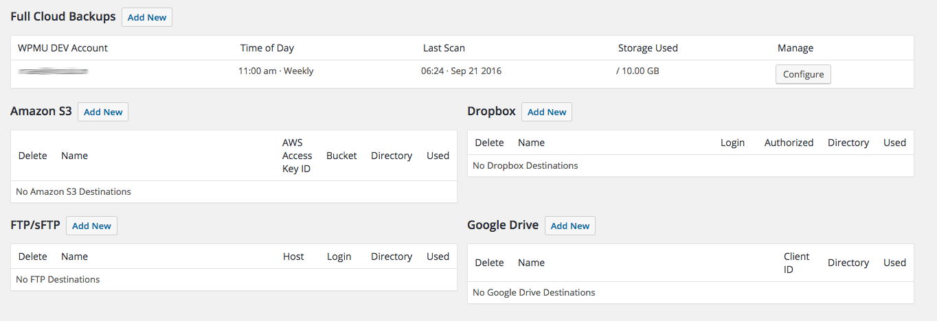 Snapshot storage to other locations is sooooper easy, so you never need to worry about running out of space.