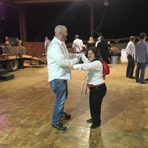Rob dancing with Cappy.