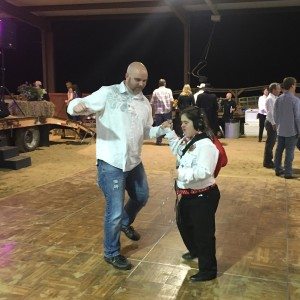 Rob dancing with Cappy.