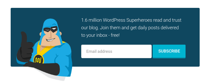 Our newsletter sign-up form.