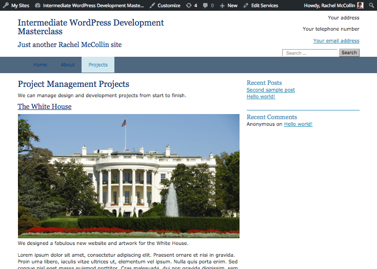 Taxonomy term archives with the description added