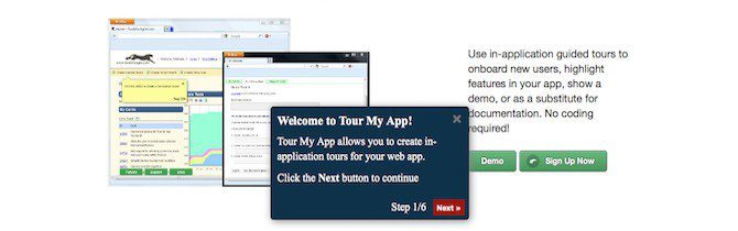 An example of a tour tooltip.