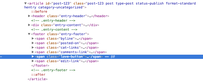 Twenty Sixteen's DOM