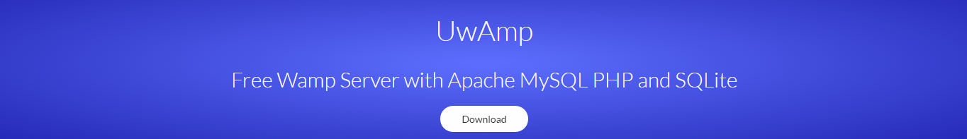 screenshot of uwamp website