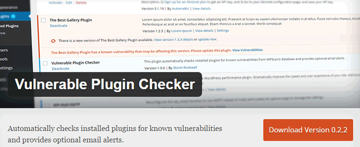 Vulnerable Plugin Checker plugin