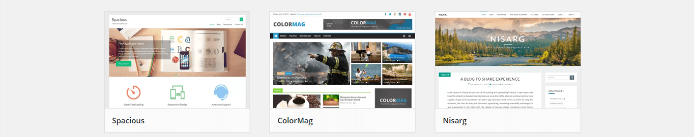 The WordPress Theme Repository is chock full of free theme options.