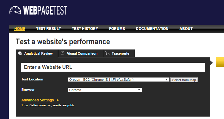 webpagetest