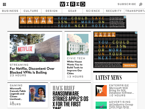 Wired website
