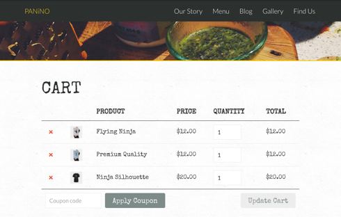Styling you cart with Upfront couldn't be any easier.