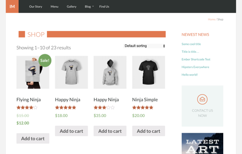 Product listings in your online store could look this good with Upfront's new WooCommerce integration.