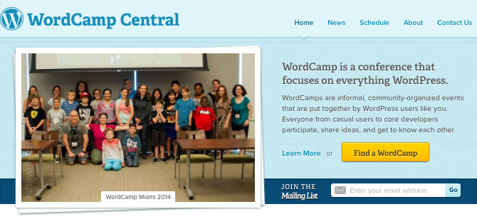wordcamp central website