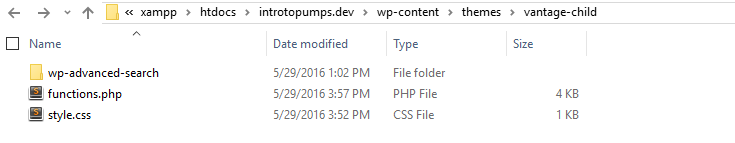 Screenshot of windows explorer with faceted search installed