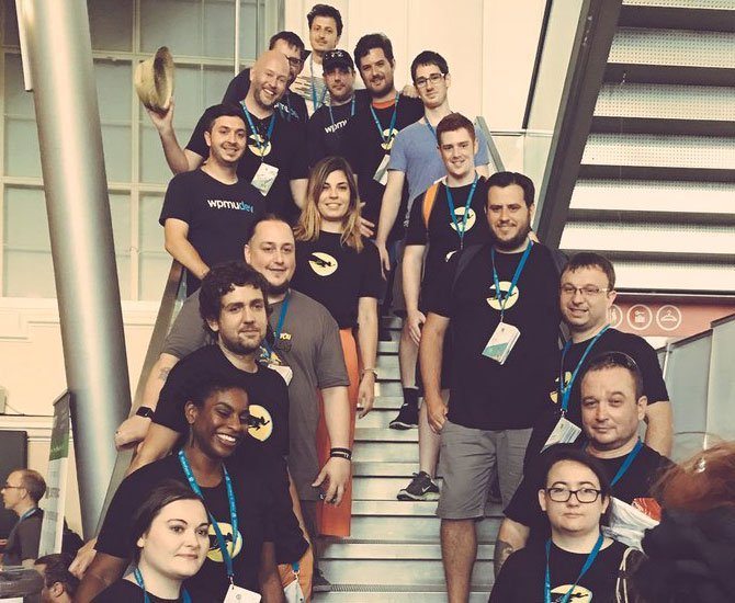 Some of the WPMU DEV team at WordCamp Europe 2016.